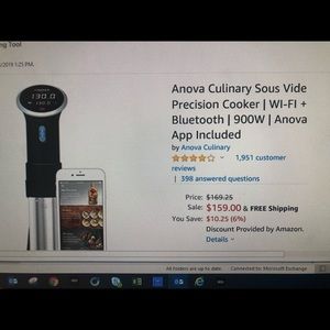 Anova culinary Sous Vide precision cooker!!  New!!